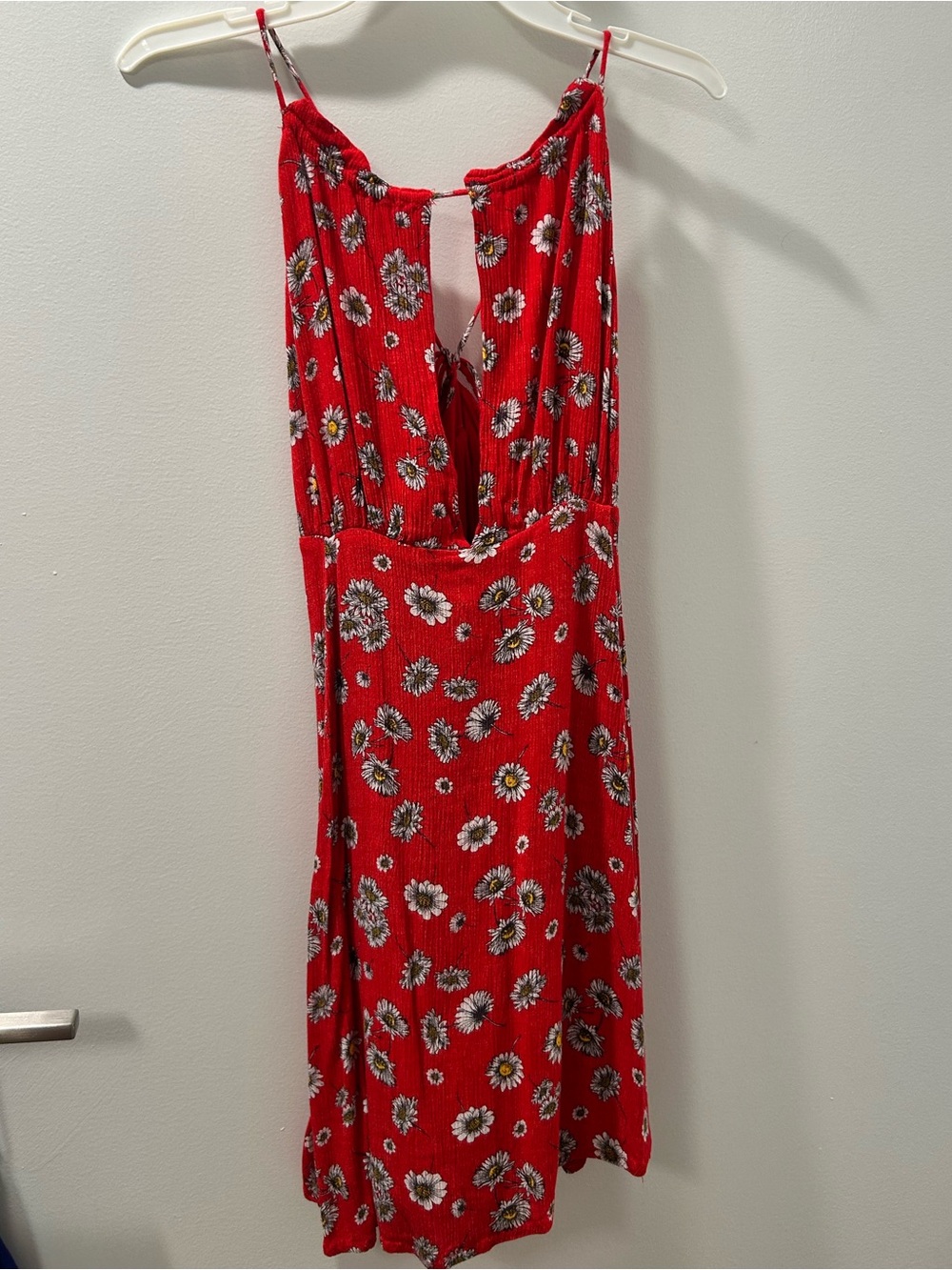 Forever 21 Red Daisy Print Mini Dress